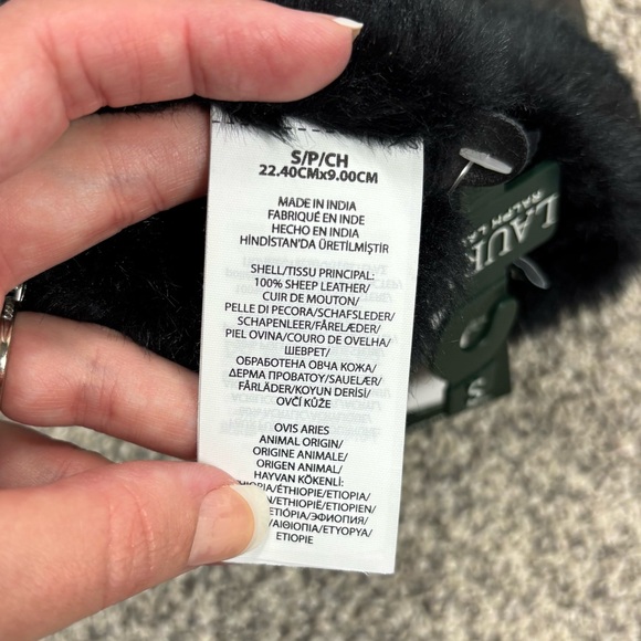 Lauren Ralph Lauren Sheep Leather Gloves Size S - Picture 6 of 6